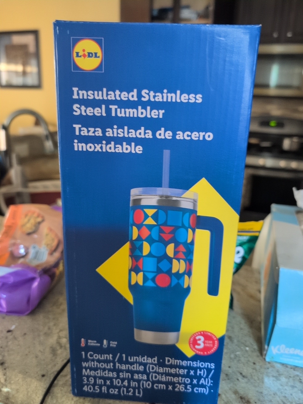 Insulated Stainless Steel Tumbler - Blue